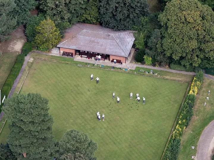 Bowling green, lawn bowls, sport, old people