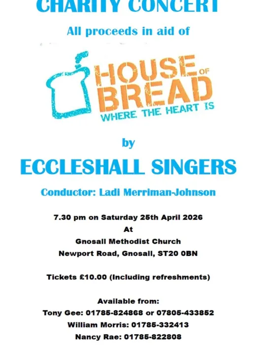 Fundraising Concert 'Eccleshall Singers'