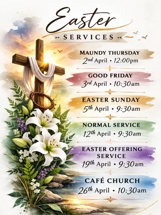 Easter Service Times 2026