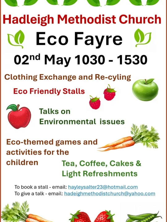Hadleigh Eco Fayre 2nd May 2026