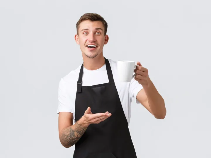 Small business coffee shop cafe and restaurants concept frie