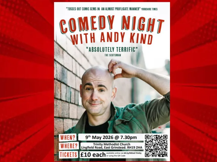 Gatwick & Mole Valley | An evening of Laughter with Andy Kind