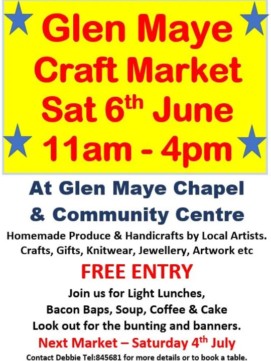 Glen Maye Chapel &ndash; Craft Market 6th June 2026