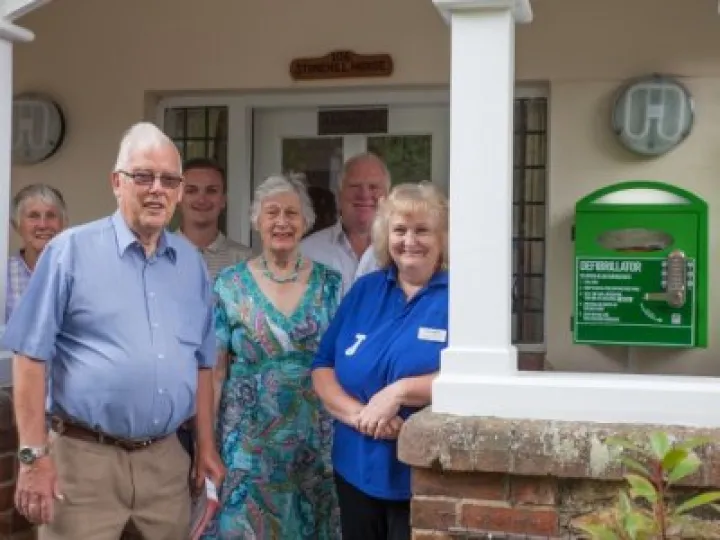 Defibrillator at Abbeyfield
