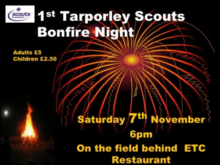 Bonfire at Tarporley 2015