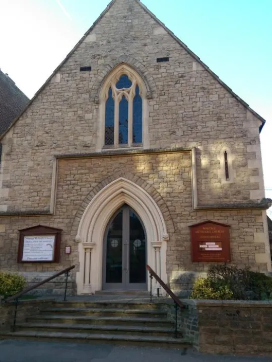 front of church