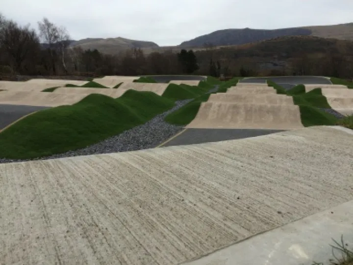 Talysarn BMX Track Wales long view