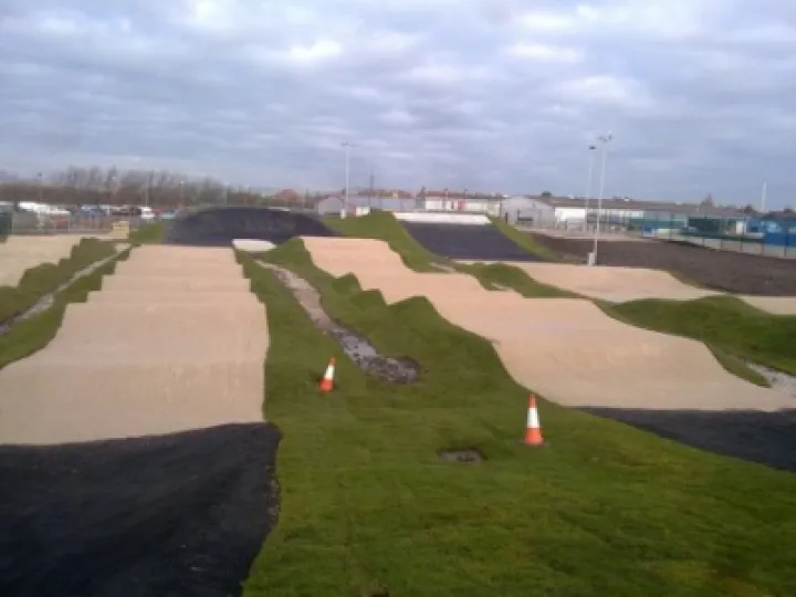 Rhyl Marsh Tracks BMX end view