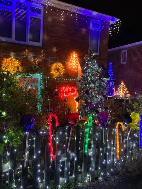 Christmas decorations outside