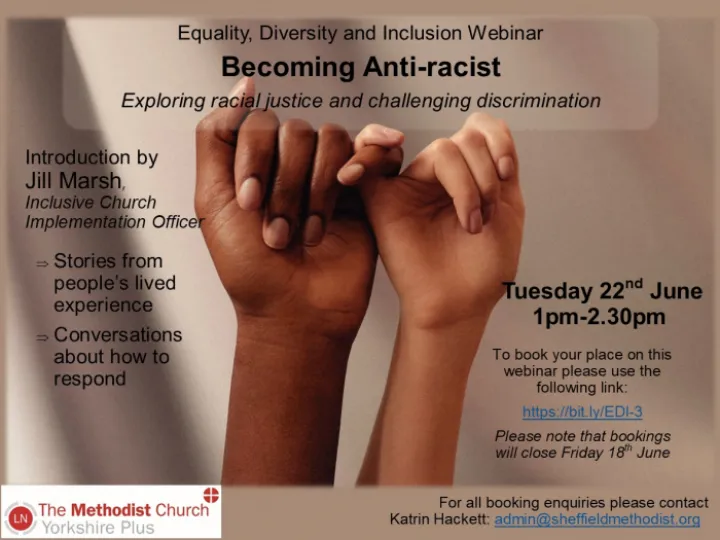 EDI 3 &ndash; Becoming Anti-racist