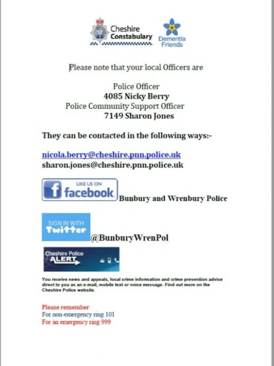 Local Police Contact details