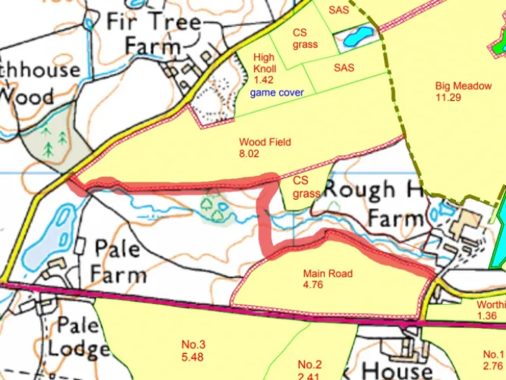 Rough Heys -Whirley La Map