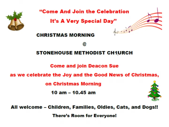 Christmas morning service_Stonehouse