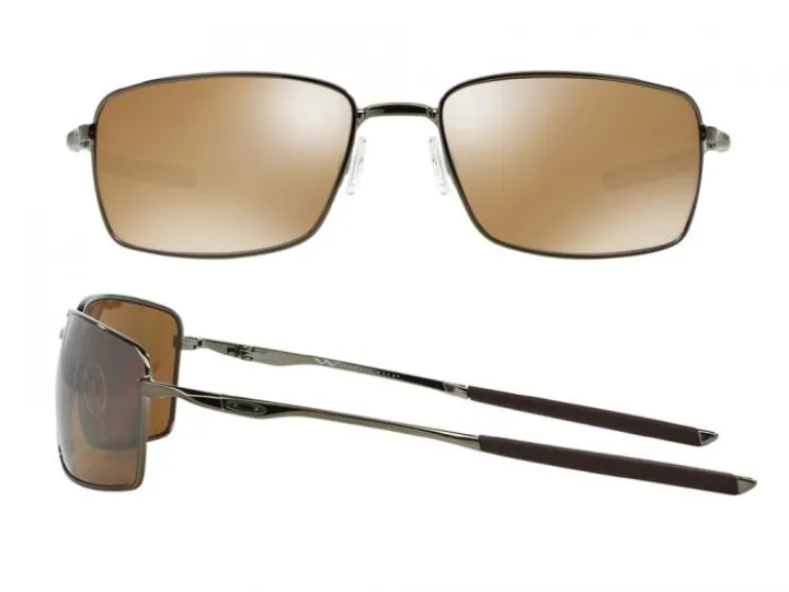 Oakley Square Wire In Tungsten With Polarised Iridium Tungsten Lenses OO4075-06