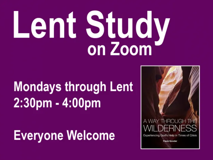 2023 02 &ndash; Zoom lent study