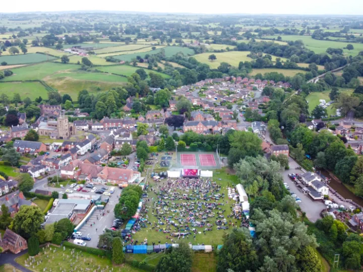 Aerial View Of Roy G Hemmings And The Dictionary Of Soul Performing  1