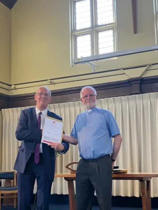 David Bennett &ndash; 40 years Certificate as Methodist LP