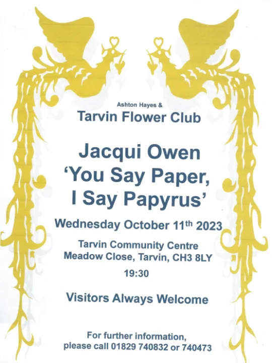 Flower Club Meeting Poster Oct 2023 PhotoScan
