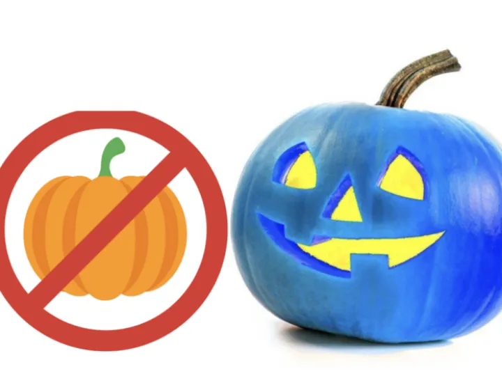 Halloween Blue Pumpkin and respect