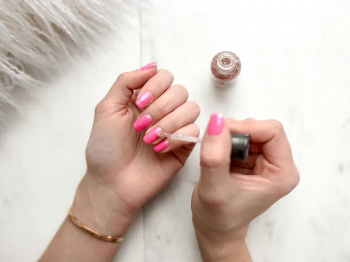Woman's Pink Pedicure