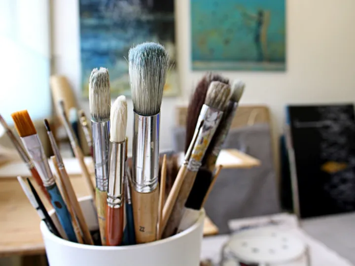 Brushes, brush, studio