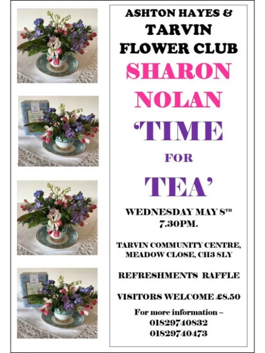 ASHTON HAYES & TARVIN FLOWER CLUB – May Meeting