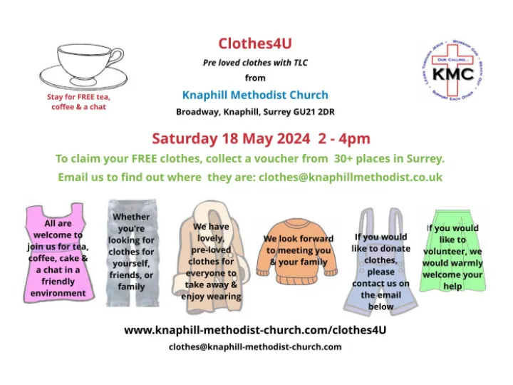 Knaphill Clothes Bank &ndash; 18 May