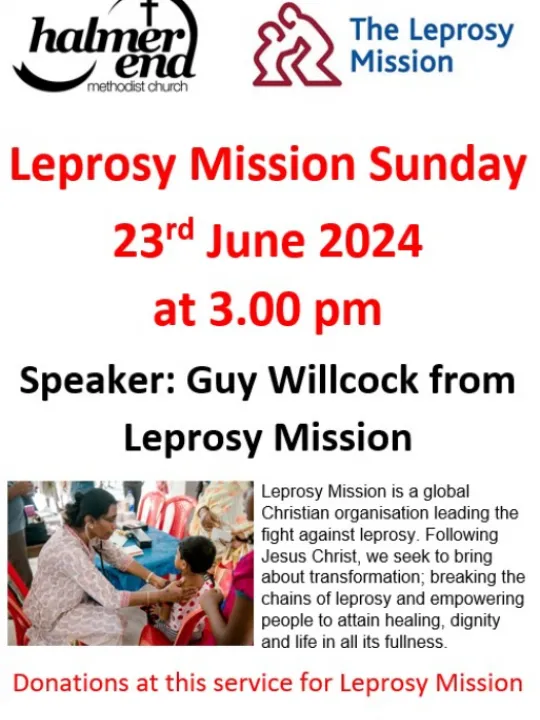 Leprosy Mission Sunday 23rd June 2024_240618