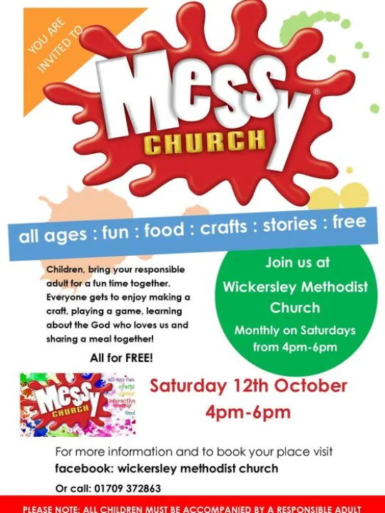 Messy Church Poster Wickersley