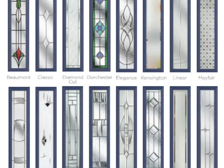 Door glazing panels