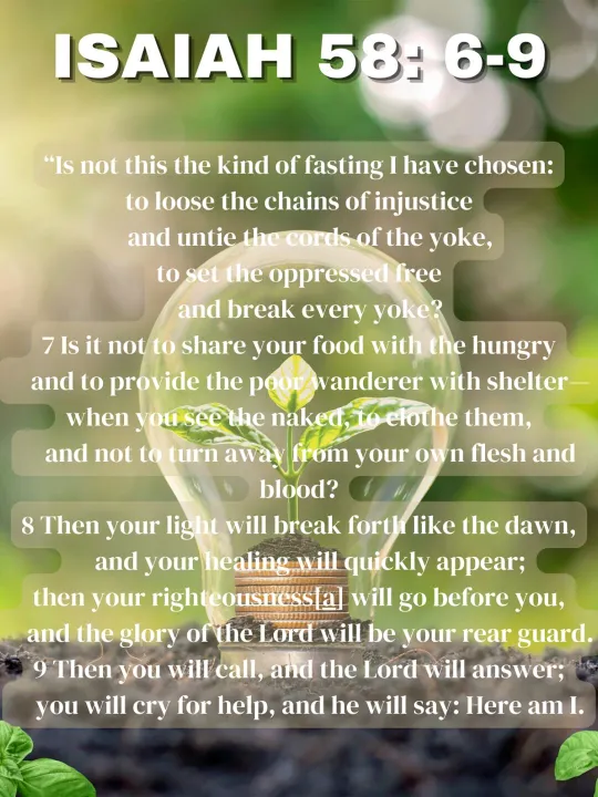 Isaiah 58 6-9