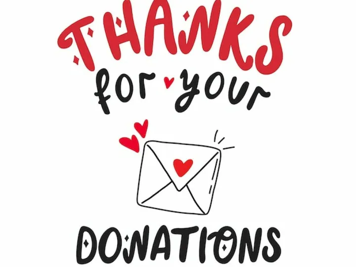 Thanks for Donations