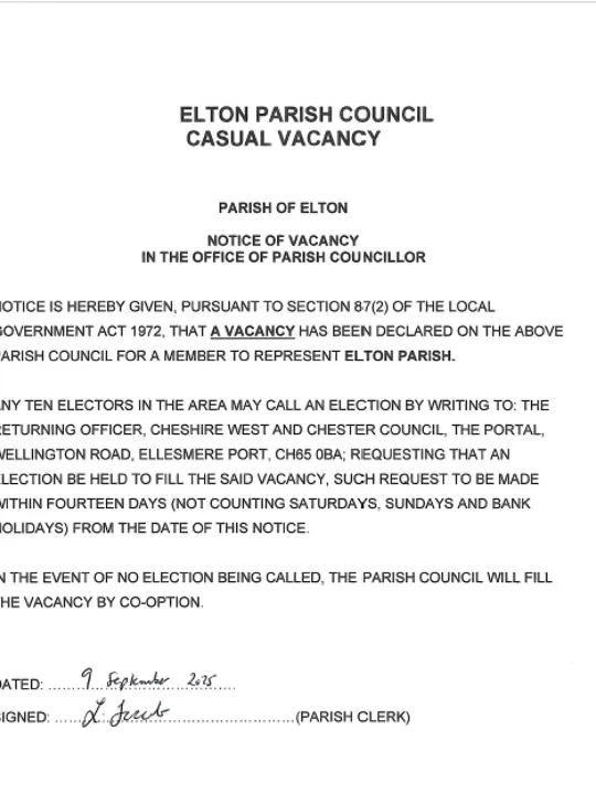 Vacancy Notice