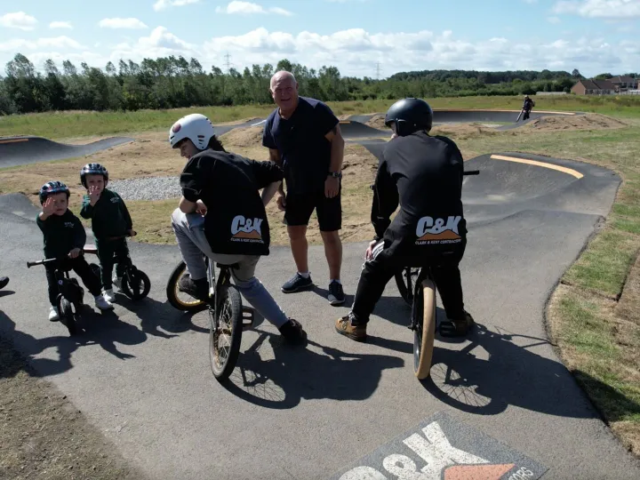 Thornley pump track riders