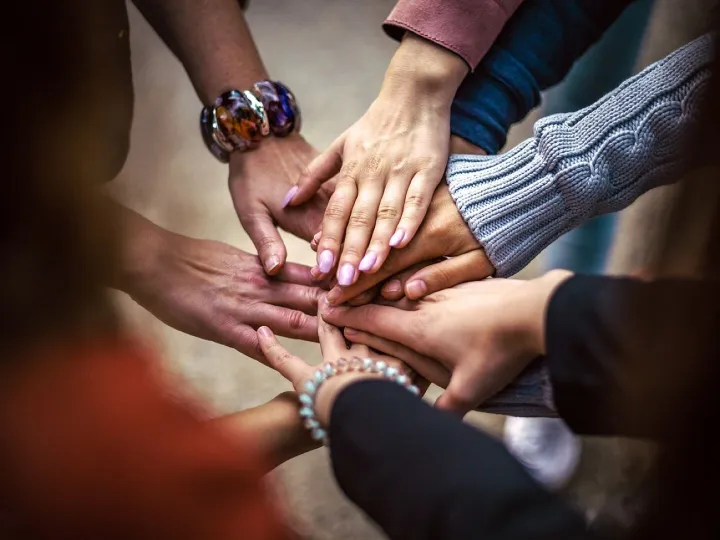 Team, friendship, group, hands, cooperation