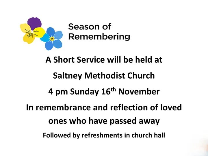 Time to Remember 16 Nov 25 Saltney