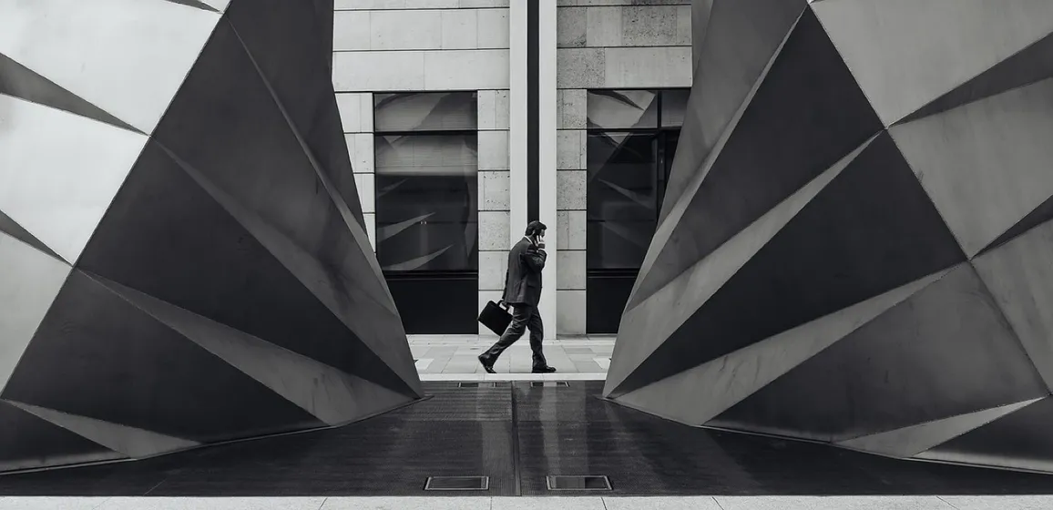 Businessman in the city
