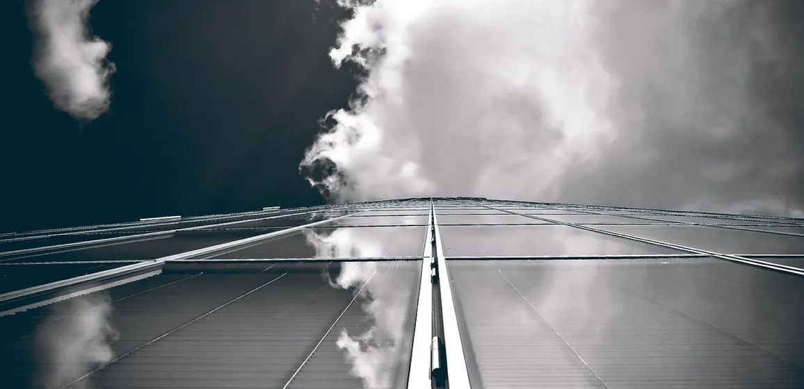 Glass skyscrapers