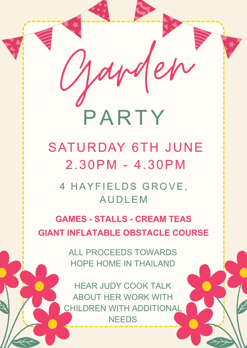 Pink Garden Party Invitation