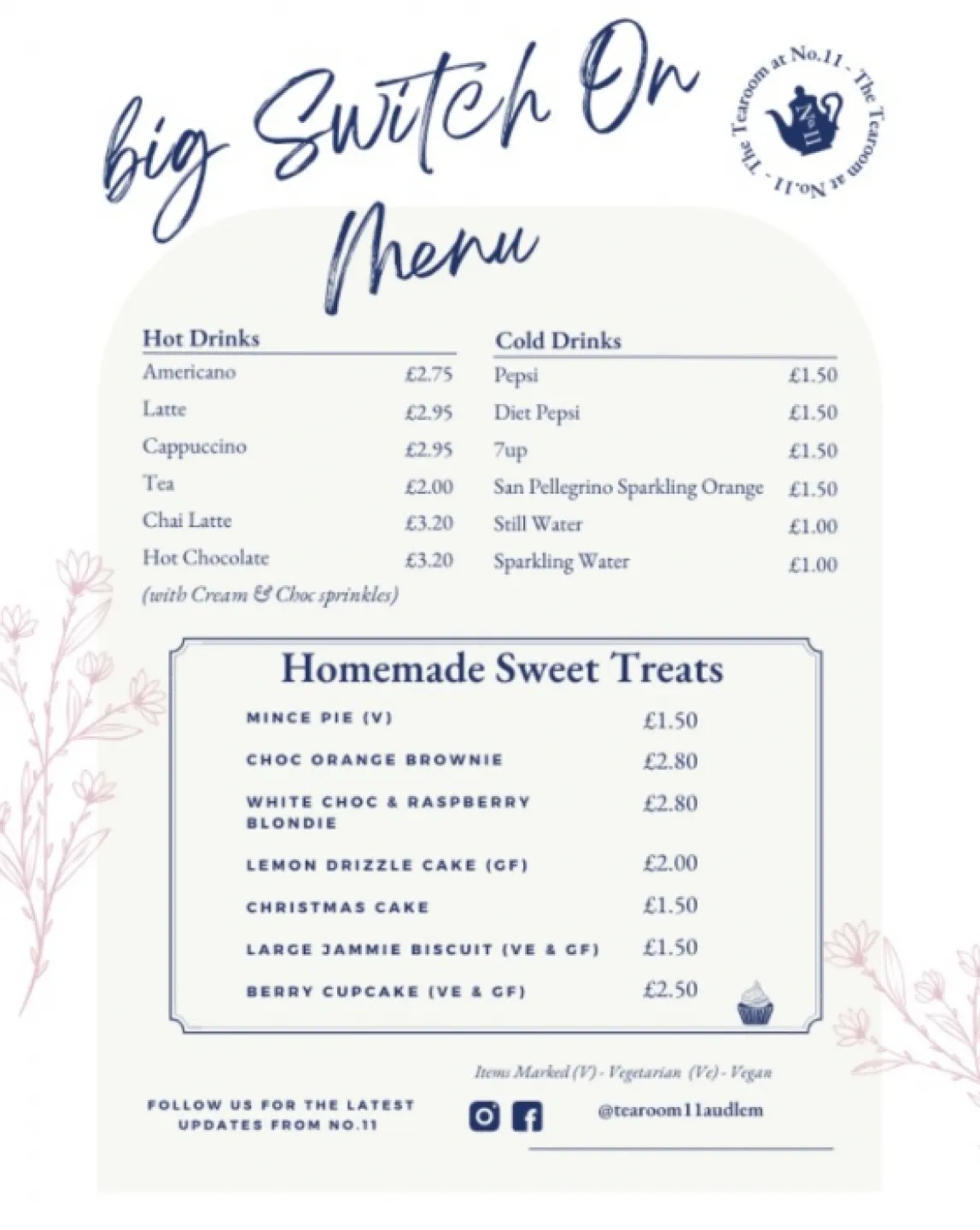 tea room menu