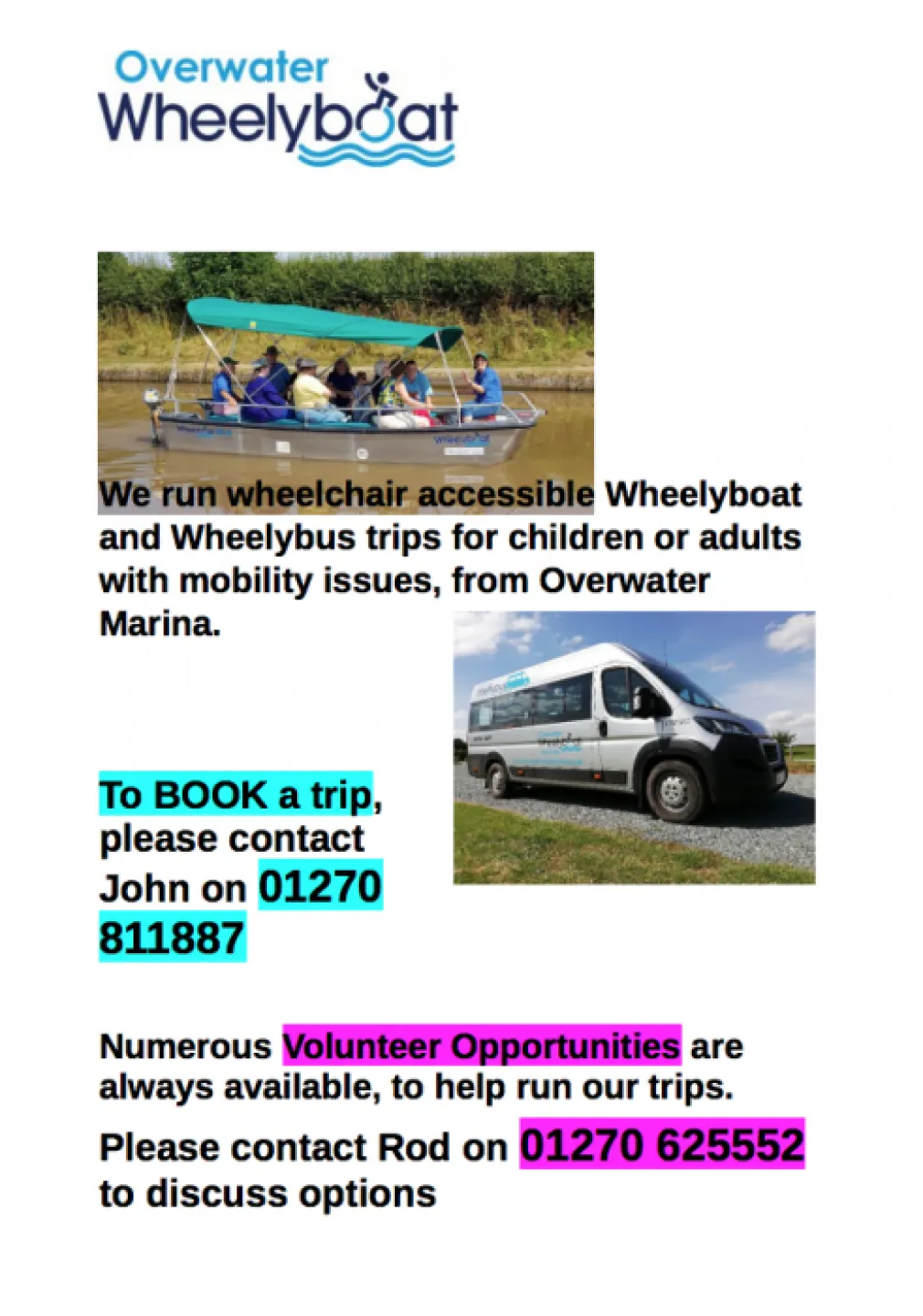WheelyBoat Services