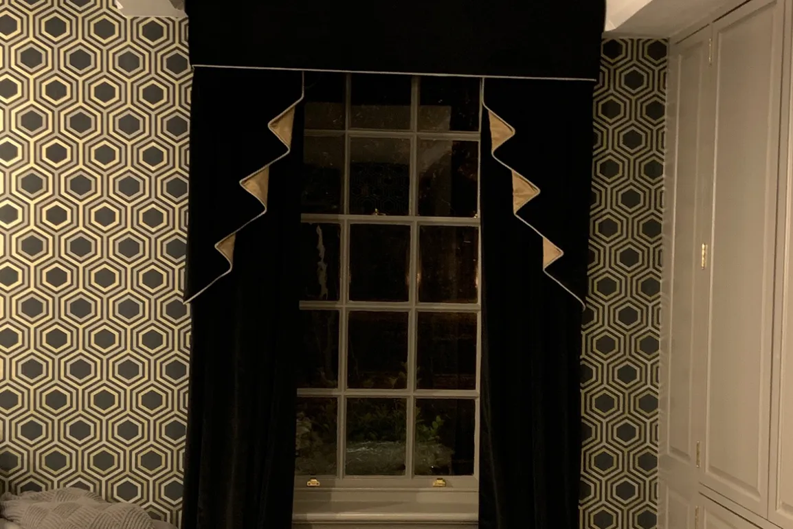 Decorative curtains at Peplow