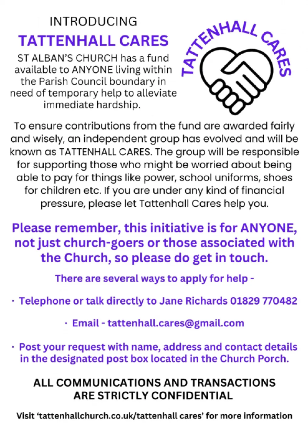 Formal Tattenhall Cares 1