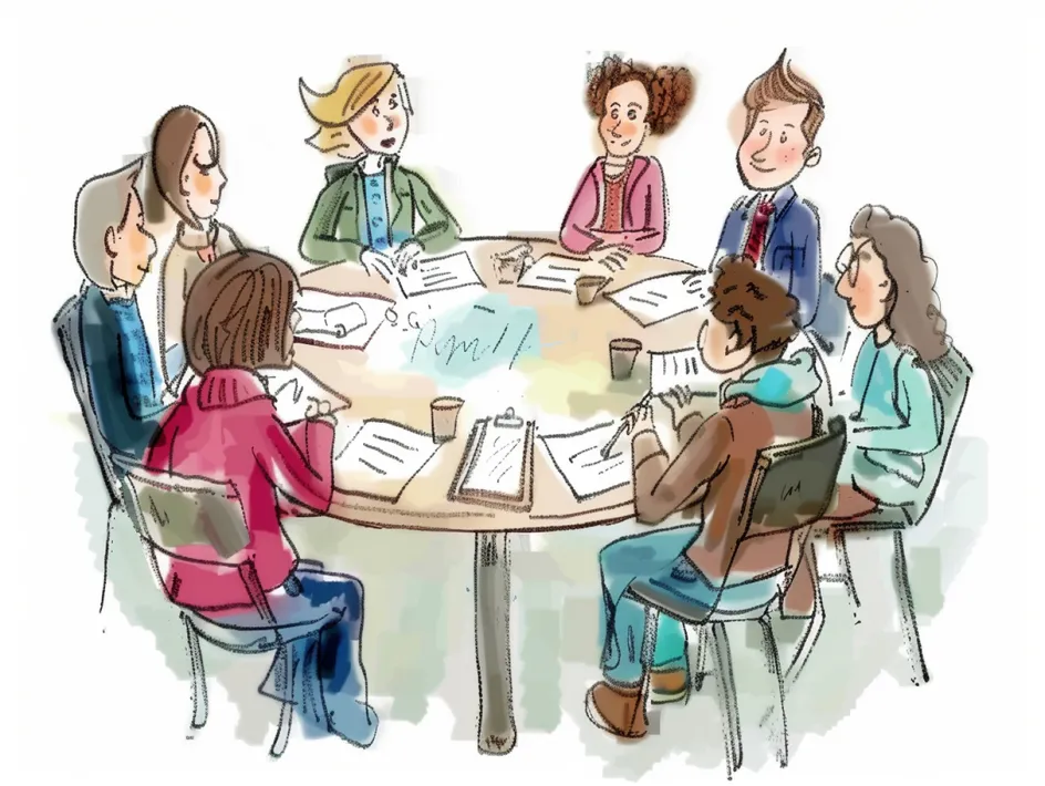 Parish Councillors – sketch