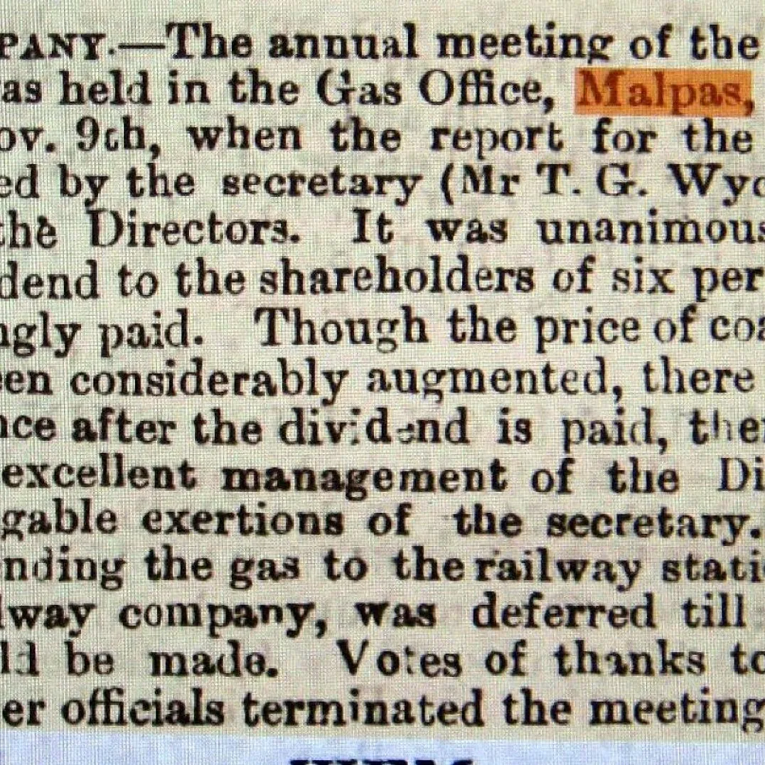 1887 Gas Works report