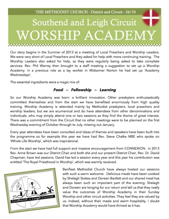 Synod Worship Academy P-1