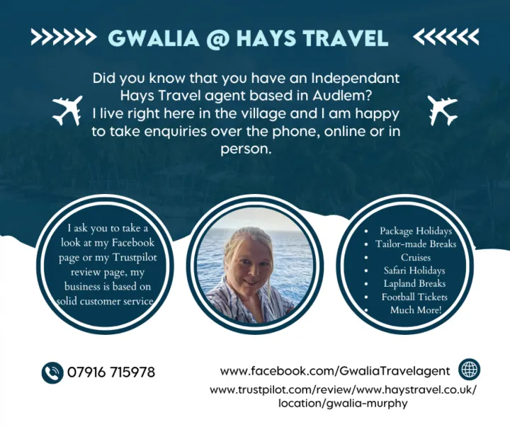 Gwalia Travel Agent Audlem