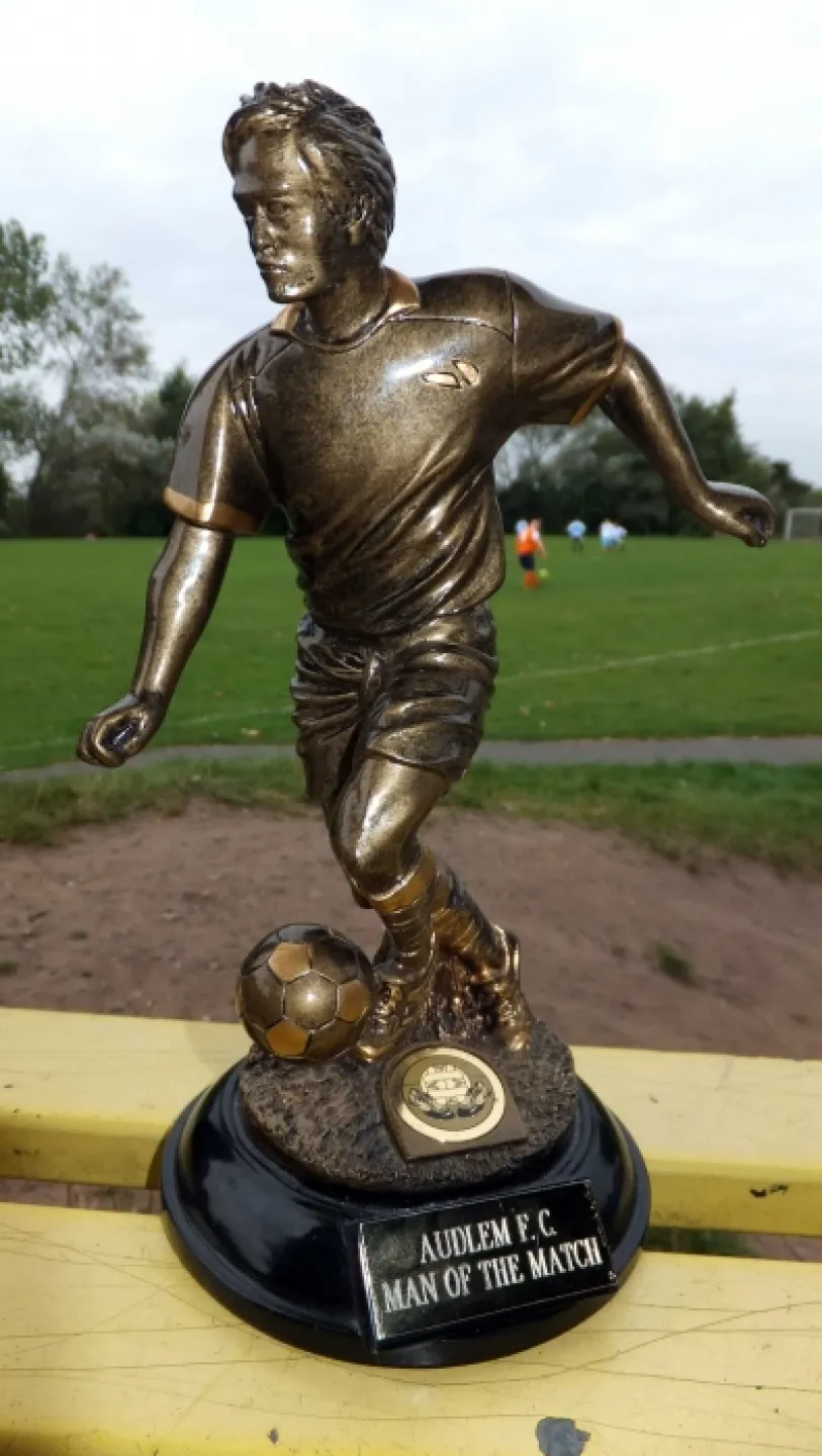 Audlem FC Man of the Match trophy