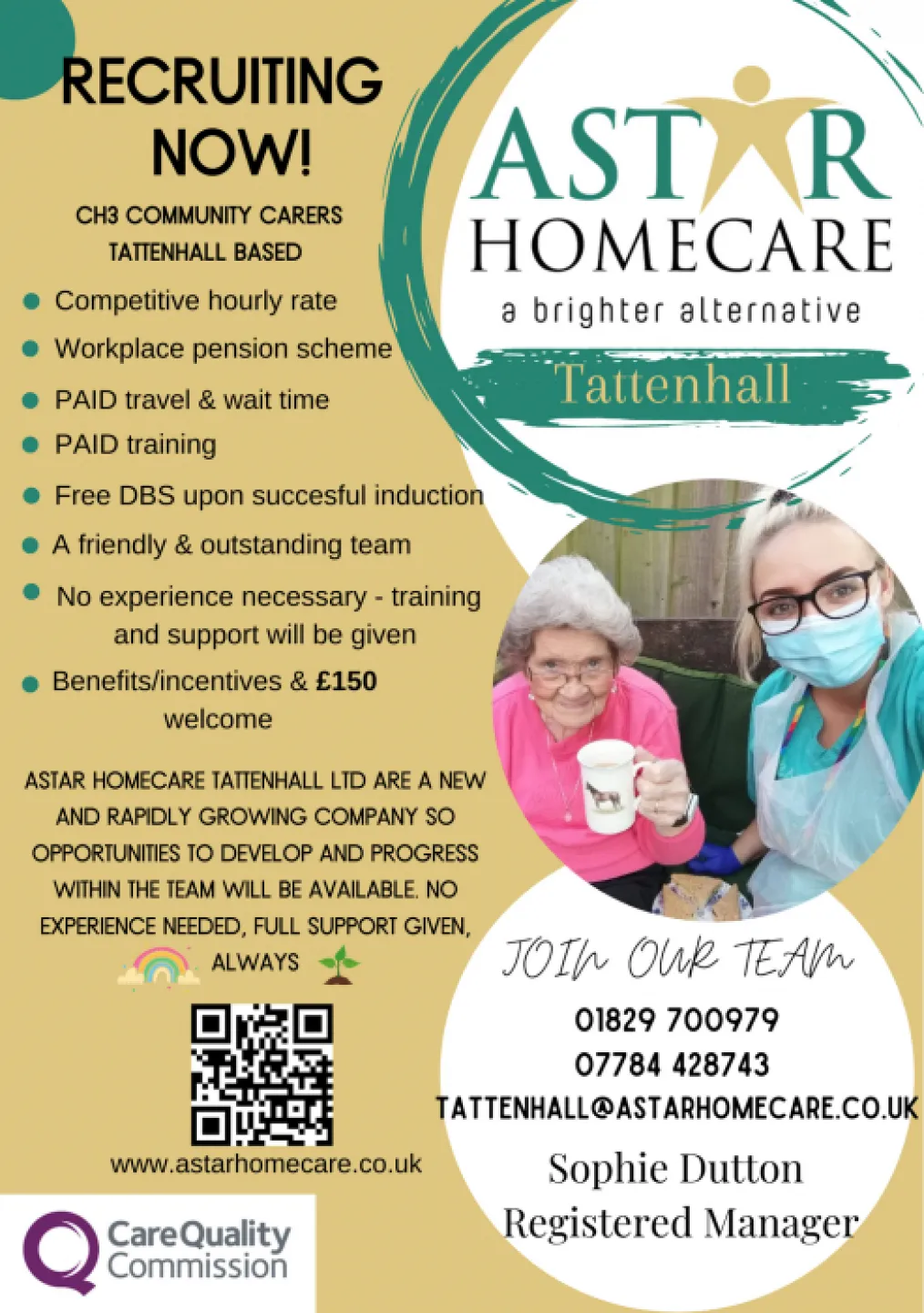 Astar Tattenhall Recruitment   A5