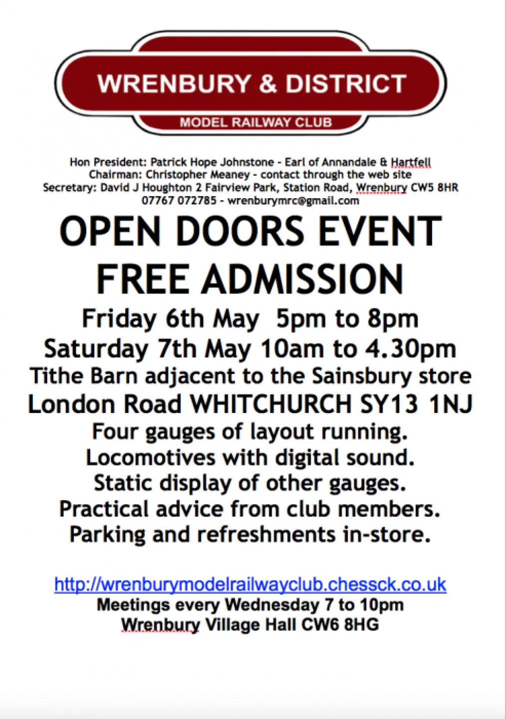 Wrenbury model Railway